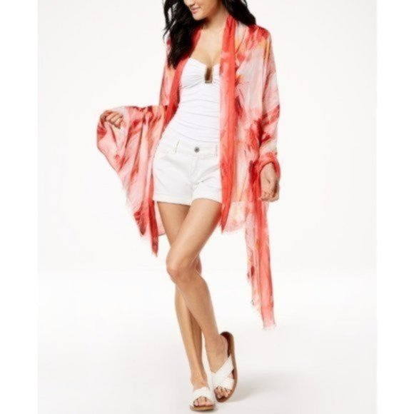 Calvin Klein Accessories - Calvin Klein Painterly Ombré Cover Up & Wrap, OS